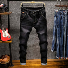 Load image into Gallery viewer, Spring Autumn Men Elastic Cotton Stretch Jeans