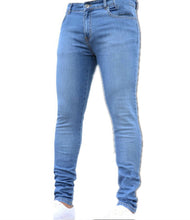 Load image into Gallery viewer, Men Feet Skinny Zipper Jeans