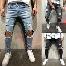 Load image into Gallery viewer, Vintage Skinny Destroyed Ripped Jeans