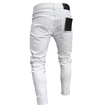 Load image into Gallery viewer, Stretchy Ripped Skinny Biker Embroidery Print Jeans