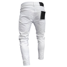 Load image into Gallery viewer, Stretchy Ripped Skinny Biker Embroidery Print Jeans
