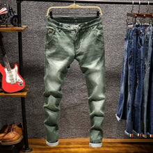 Load image into Gallery viewer, Spring Autumn Men Elastic Cotton Stretch Jeans
