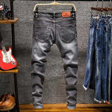 Load image into Gallery viewer, Spring Autumn Men Elastic Cotton Stretch Jeans
