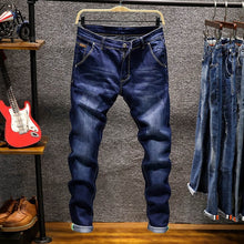 Load image into Gallery viewer, Spring Autumn Men Elastic Cotton Stretch Jeans
