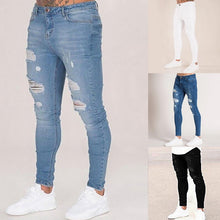 Load image into Gallery viewer, Oeak Men Solid Color Jeans
