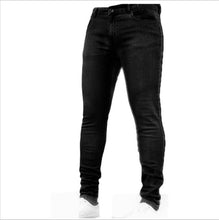 Load image into Gallery viewer, Men Feet Skinny Zipper Jeans
