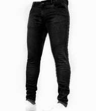 Load image into Gallery viewer, Men Feet Skinny Zipper Jeans
