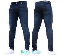 Load image into Gallery viewer, Men Feet Skinny Zipper Jeans
