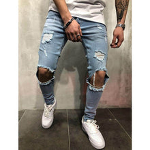 Load image into Gallery viewer, Vintage Skinny Destroyed Ripped Jeans
